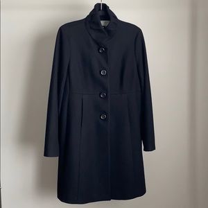 J. Crew Double Cloth Sybil Thinsulate Black Coat